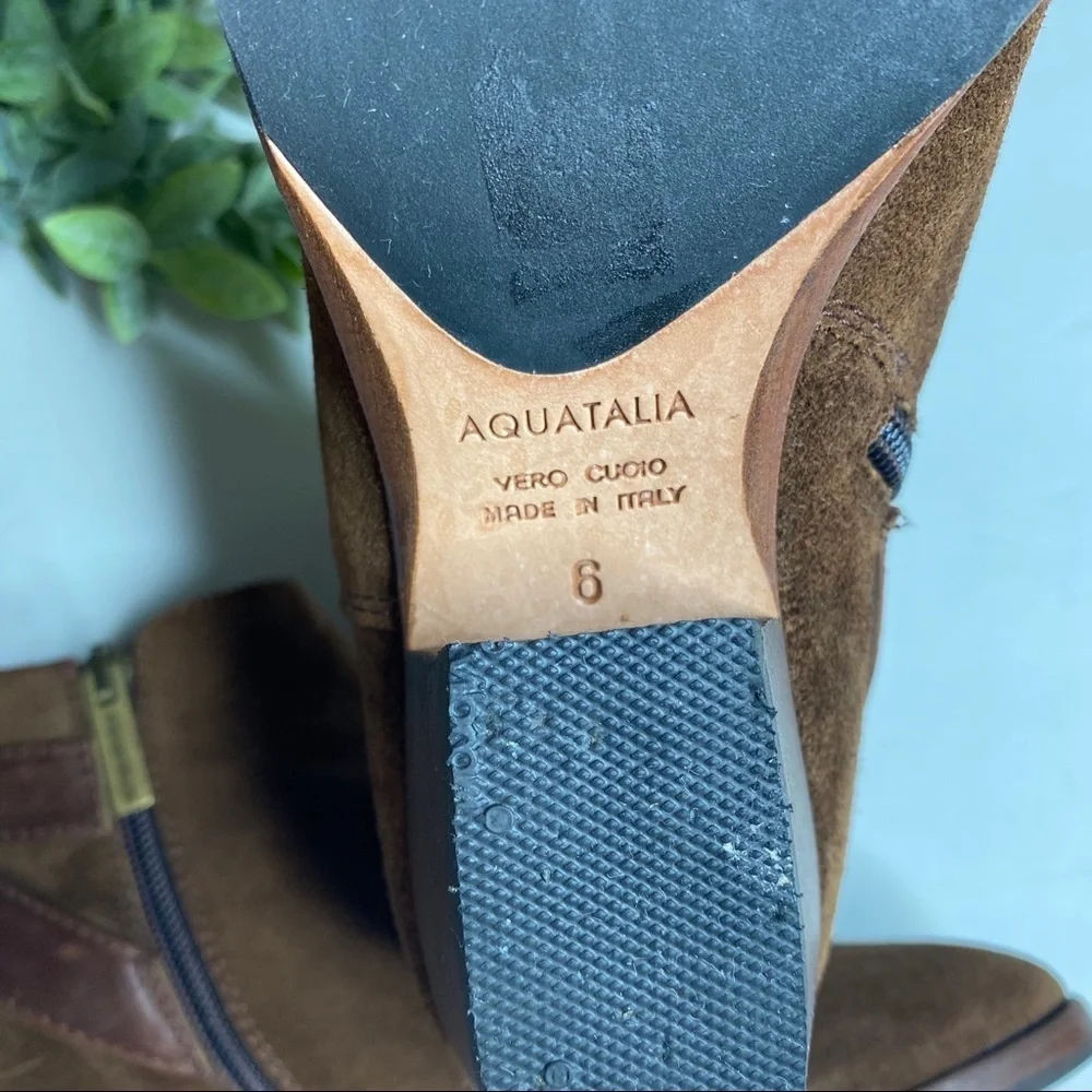 Aquatalia- “Farin” Weatherproof Suede Ankle Boots